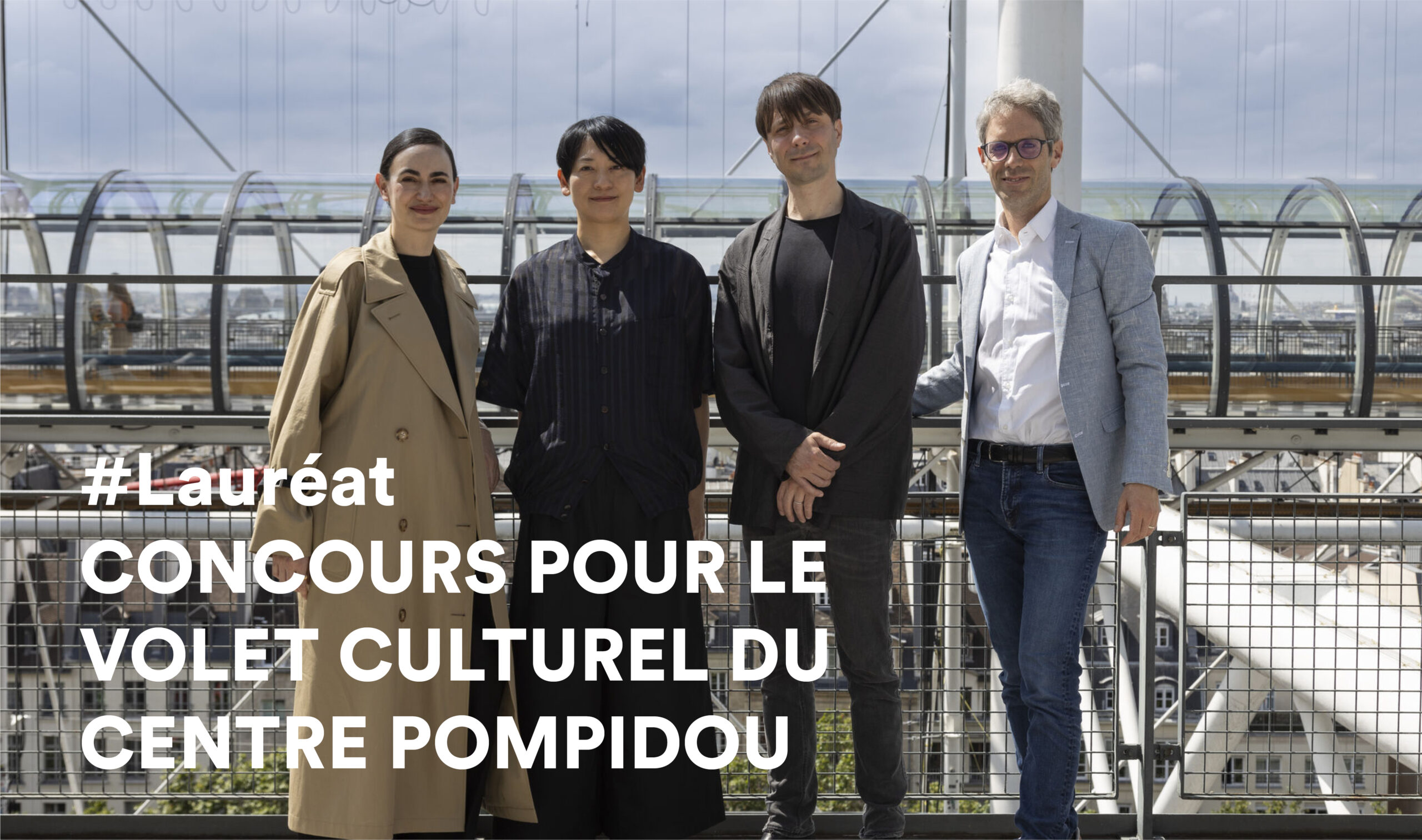 LAUREAT du Concours pour le Volet Culturel du Centre Pompidou.
